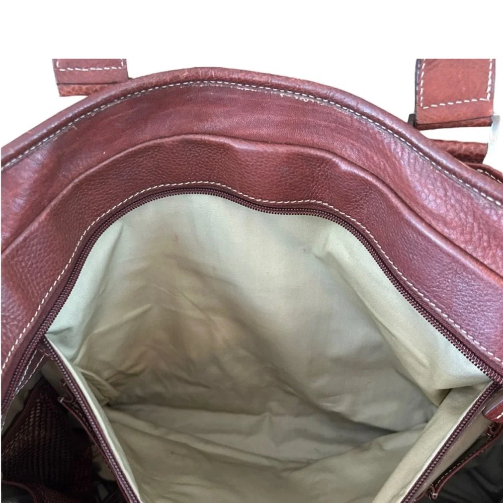 Johnston & Murphy Leather Laptop Tote